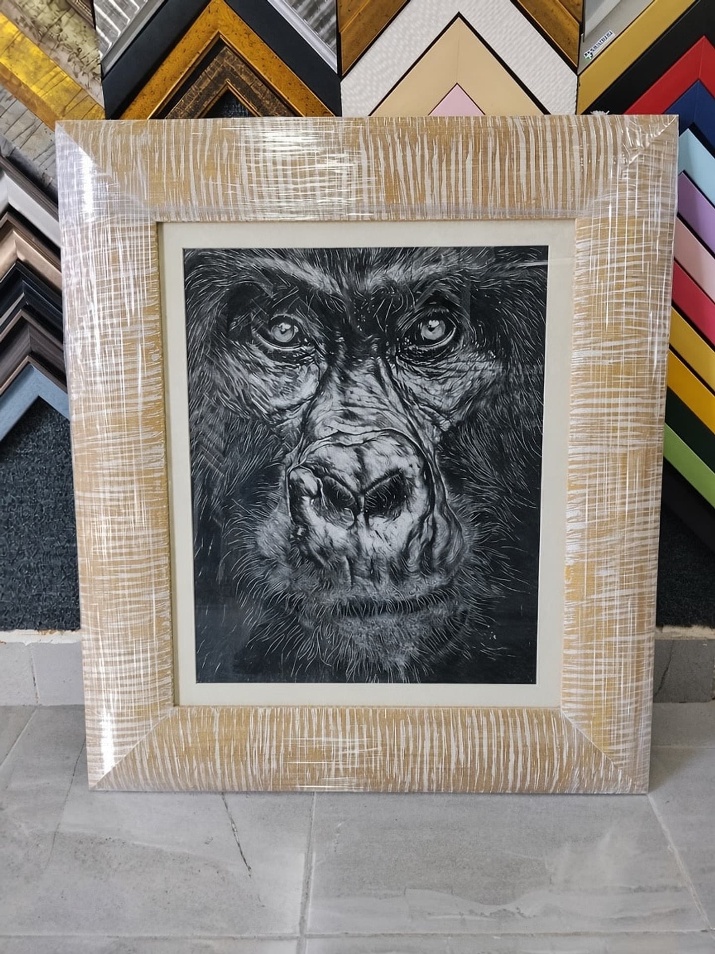 Obra enmarcada