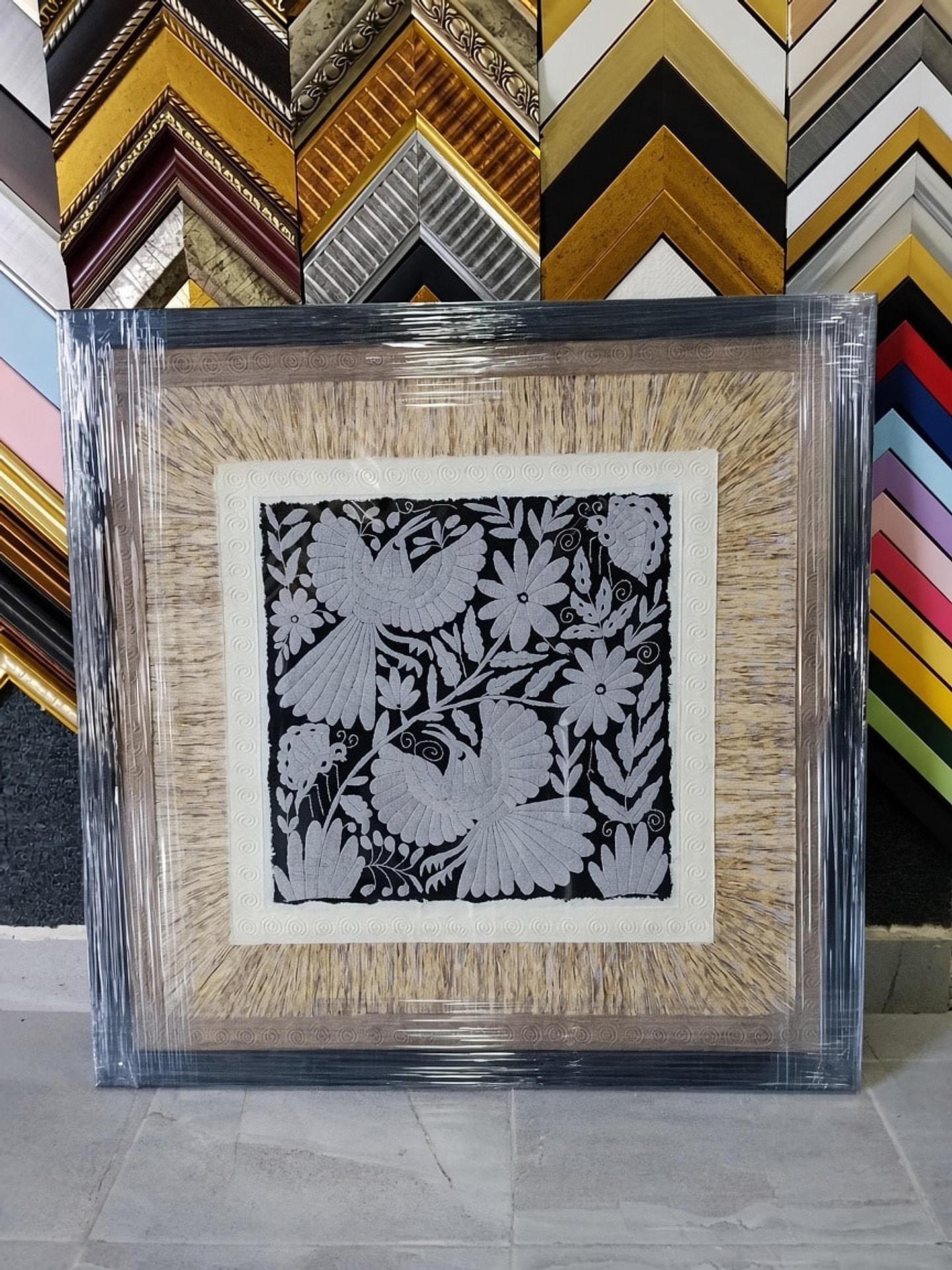 Obra enmarcada
